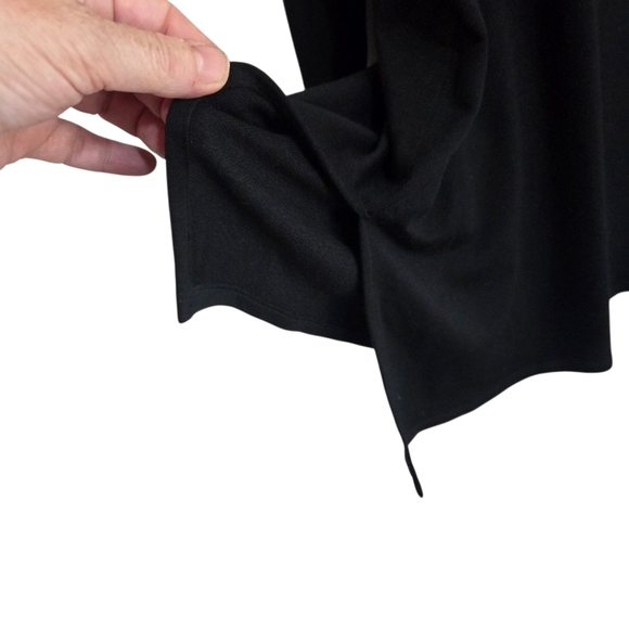 Eileen Fisher Black Asymmetrical 3/4 Sleeve Dress Size XS - Picture 2 of 5